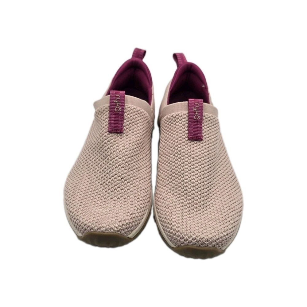Ryka Trail Knit Slip-Ons Echo Ease Cool Tones Pink Women's Size 8 Comfort Walkin